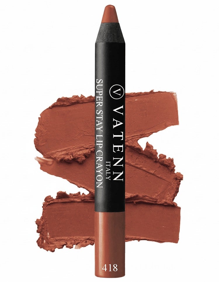 فاتن إيطاليا Super Stay Lip Crayon 418  Lipstick | Matte Finish | Waterproof | 14-Hour Stay | Hydrating | Non-drying - Image 1